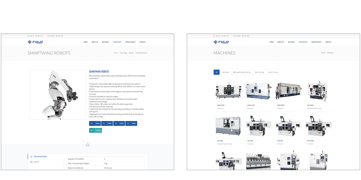 Fuji Machine website