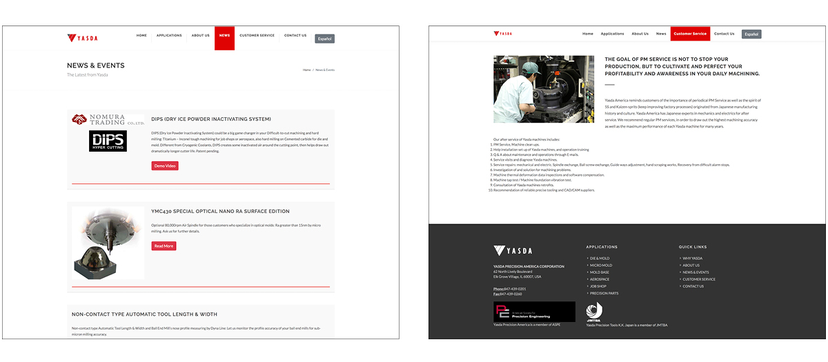 Yasda website